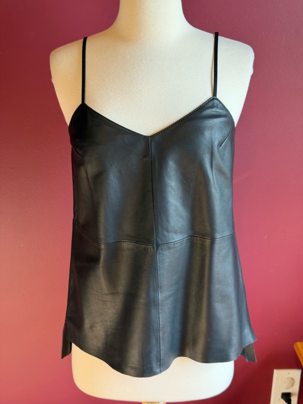 Banana republic leather camisole xs